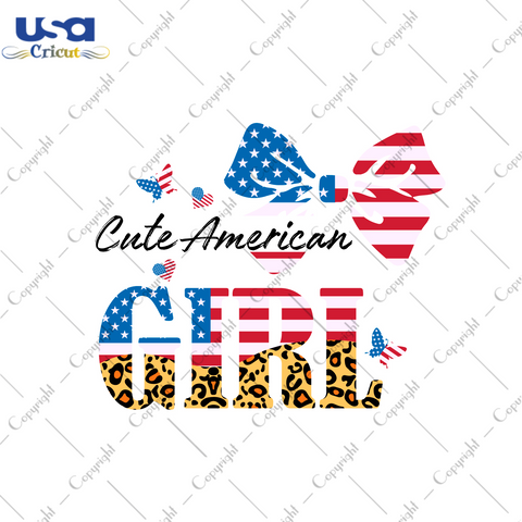 America Gift, Cute American Girl Diy Crafts Svg Files For Cricut, Silhouette Sublimation Files