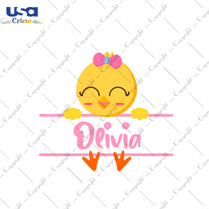 Easter Day Cute Girl Name Gift Diy Crafts Svg Files For Cricut, Silhouette Sublimation Files