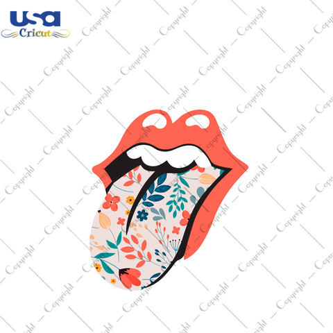 Floral Sexy Lip Gift Diy Crafts Svg Files For Cricut, Silhouette Sublimation Files