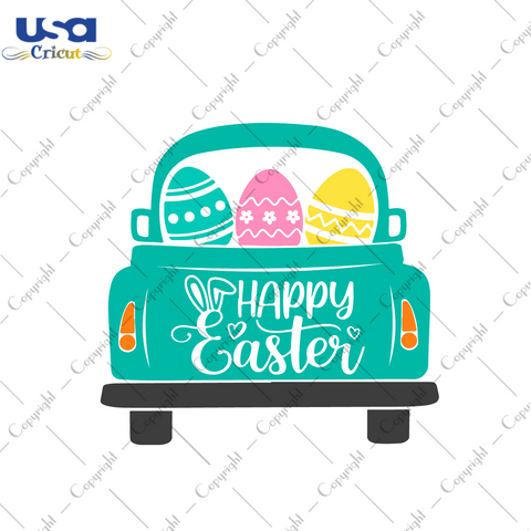 Happy Easter Car Gift Diy Crafts Svg Files For Cricut, Silhouette Sublimation Files