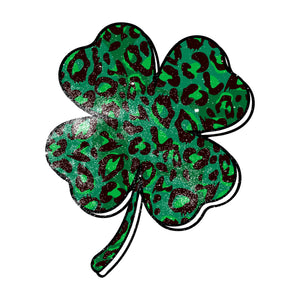 St Patricks Day Shamrock Leopard Diy Crafts Svg Files For Cricut, Silhouette Sublimation Files