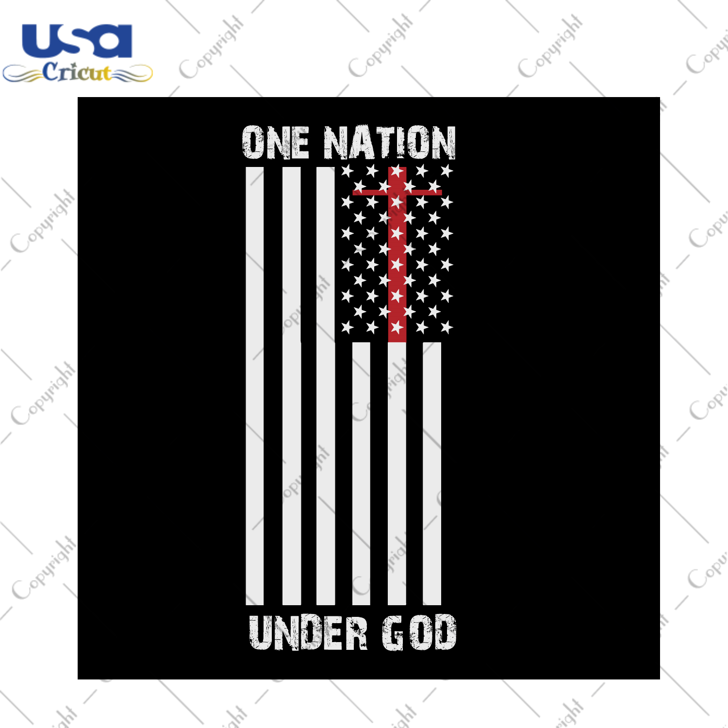 Christian Gift, One Nation Under God Diy Crafts Svg Files For Cricut, Silhouette Sublimation Files