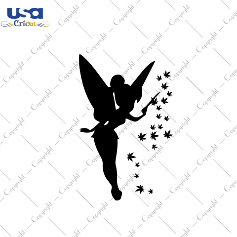 Cannabis Weed Tinkerbell Gift Diy Crafts Svg Files For Cricut, Silhouette Sublimation Files