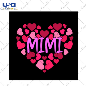 Mother's Day Gift, Mimi Heart Images Diy Crafts Svg Files For Cricut, Silhouette Sublimation Files