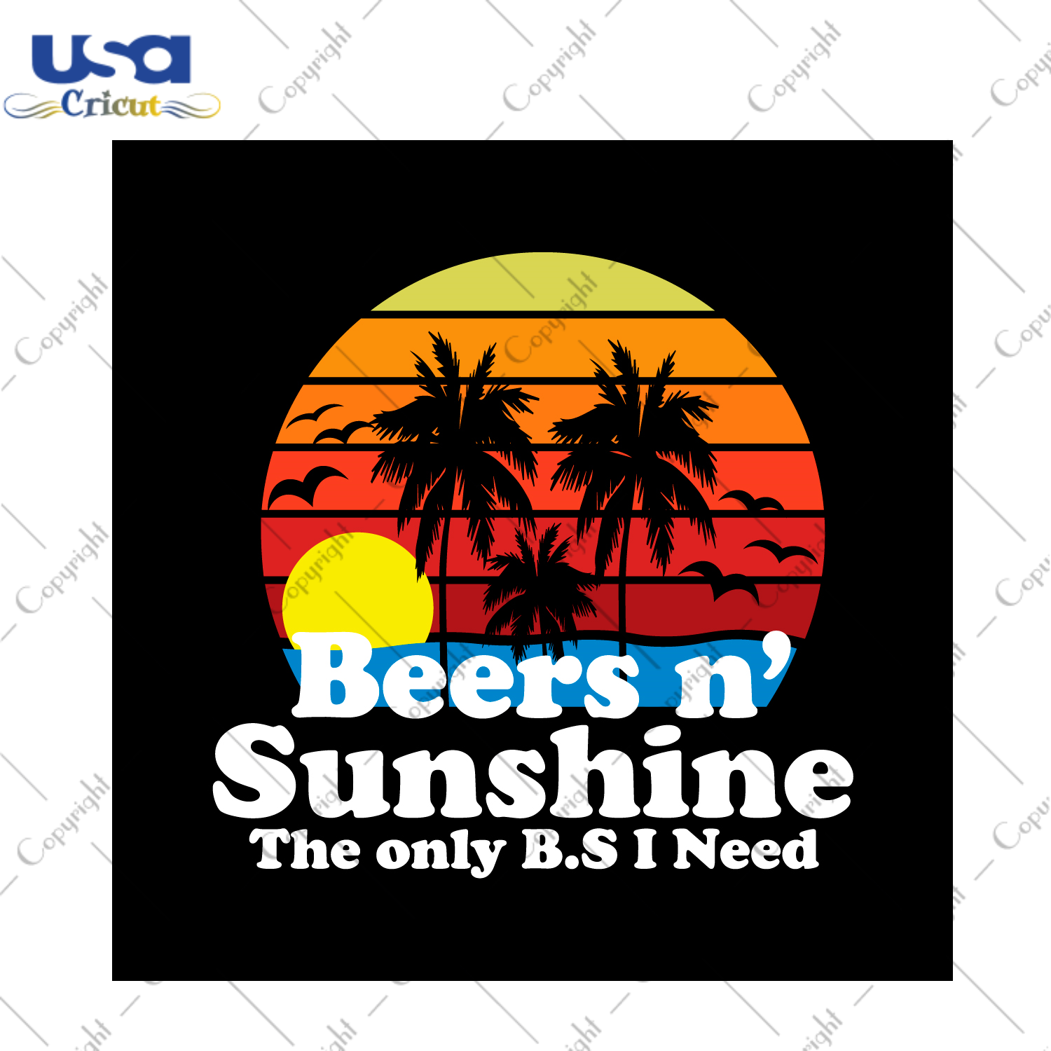 Summer Gift, Beers And Sunshine Diy Crafts Svg Files For Cricut, Silhouette Sublimation Files