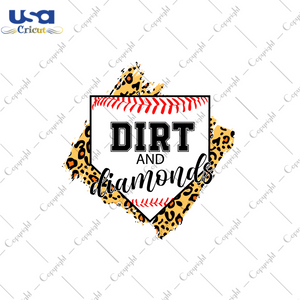 Baseball Lover Gift, Dirt And Diamond Diy Crafts Svg Files For Cricut, Silhouette Sublimation Files