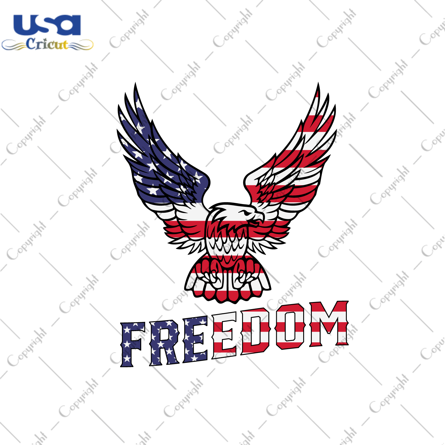 American Freedom Eagle Images Gift Diy Crafts Svg Files For Cricut, Silhouette Sublimation Files