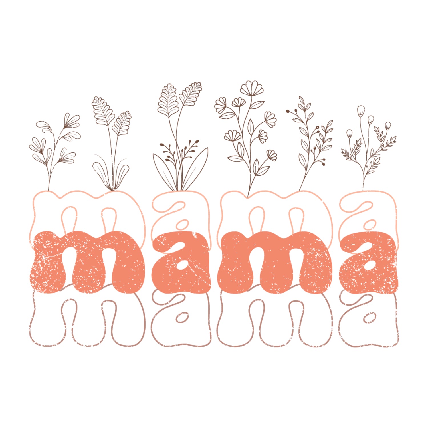 Mama Floral Mother's Day Quotes Gift Diy Crafts Svg Files For Cricut, Silhouette Sublimation Files