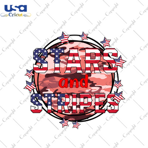 America Gift, Stars And Stripes Diy Crafts Svg Files For Cricut, Silhouette Sublimation Files