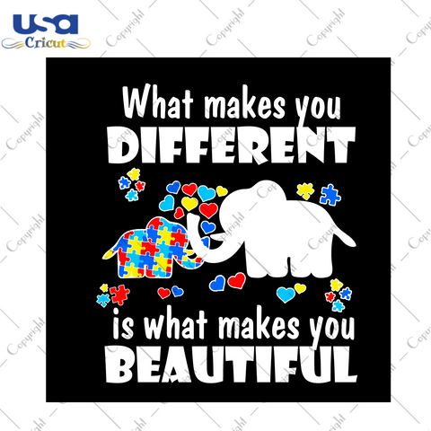 Autism Gift, What Makes You Different Diy Crafts Svg Files For Cricut, Silhouette Sublimation Files