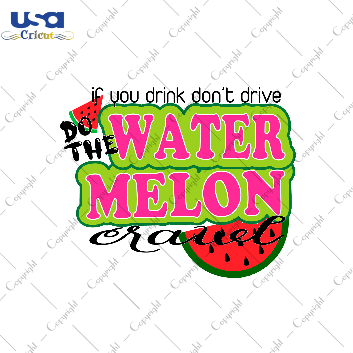 Summer Watermelon Crawl Gift Diy Crafts Svg Files For Cricut, Silhouette Sublimation Files