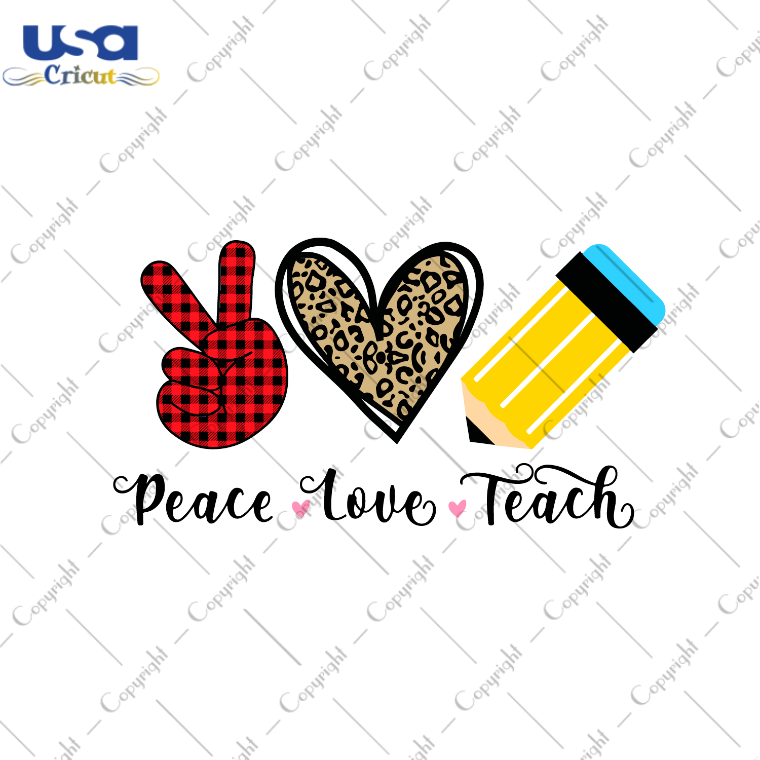 Peace Love Teach Gift Diy Crafts Svg Files For Cricut, Silhouette Sublimation Files