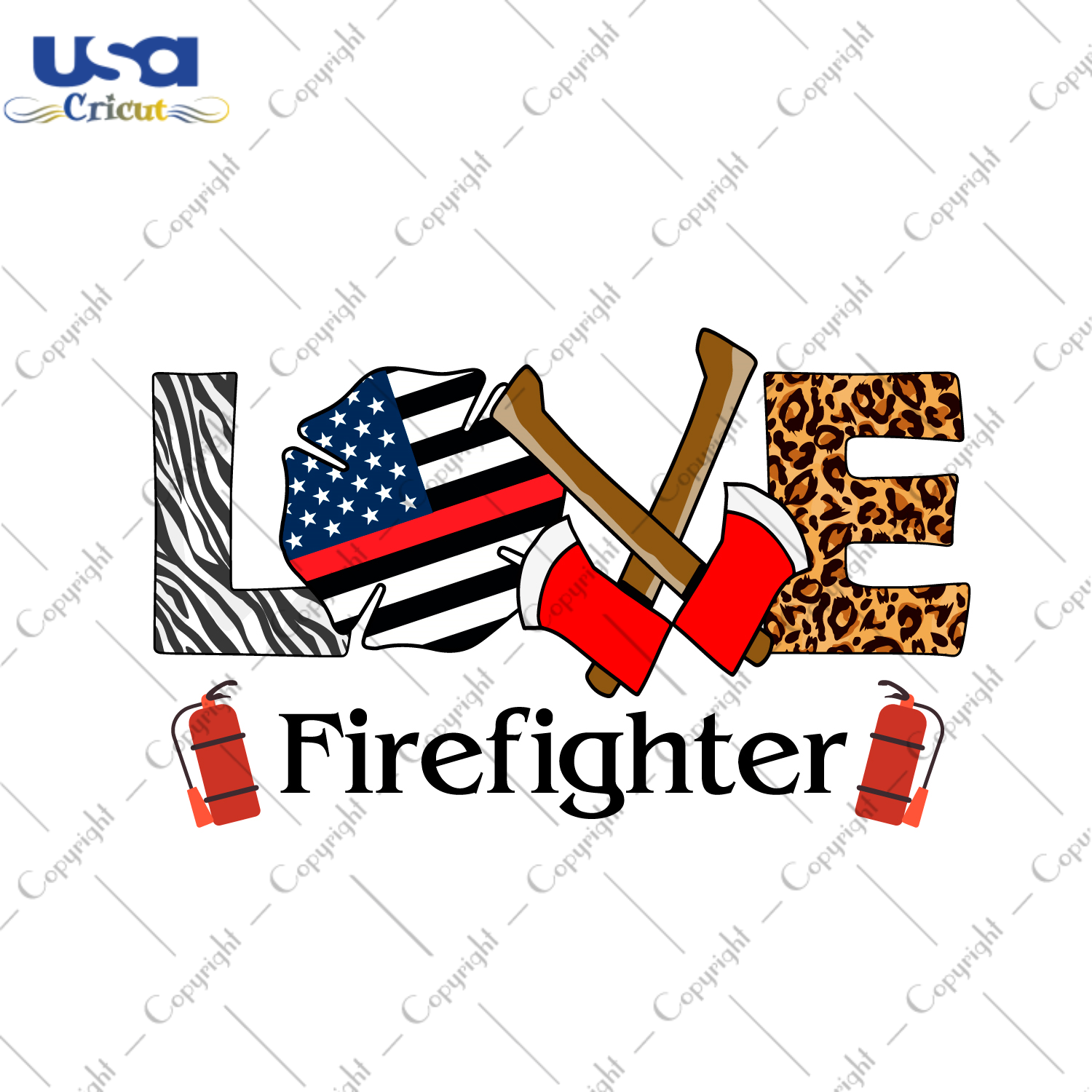 Love Firefighter Gift Diy Crafts Svg Files For Cricut, Silhouette Sublimation Files