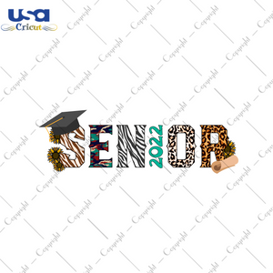 Graduation Senior Pattern Print Gift Diy Crafts Svg Files For Cricut, Silhouette Sublimation Files