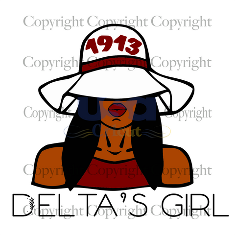 1913 Delta Girl, Sorority Svg, 1913, J13 Svg, Sorority Gift, Sigma Sorority Gift, SVG files for cricut Instant Download Version - USA Cricut