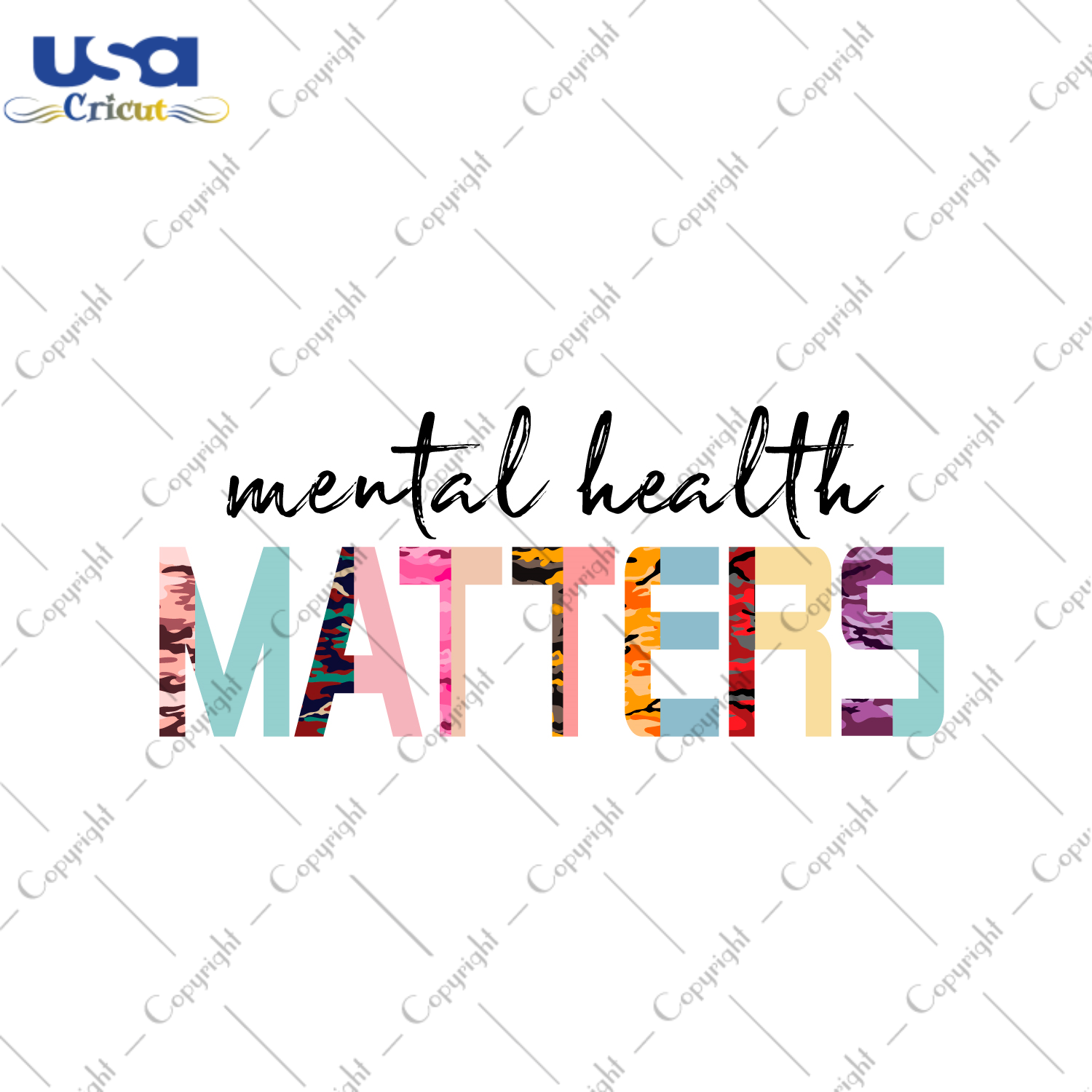 Mental Health Matters Gift Diy Crafts Svg Files For Cricut, Silhouette Sublimation Files