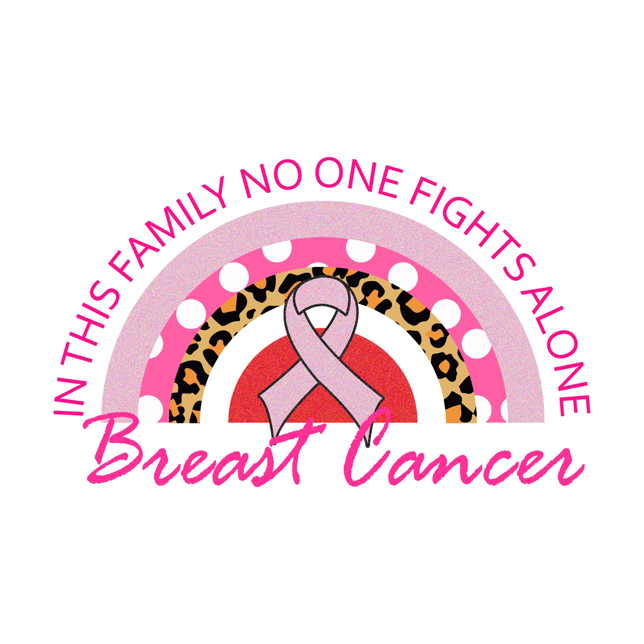 In This Family No one Fight Alone Breast Cancer Digital Diy Crafts Svg Files For Cricut