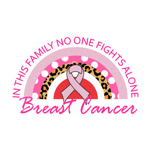 In This Family No one Fight Alone Breast Cancer Digital Diy Crafts Svg Files For Cricut