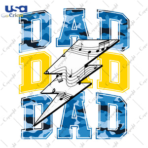 Dad Band, Dad Band Music SVG Images Diy Crafts Svg Files For Cricut, Silhouette Sublimation Files