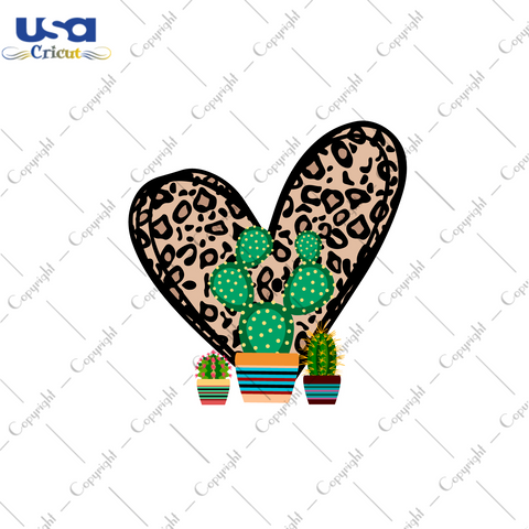 Cactus Leopard Print Gift Diy Crafts Svg Files For Cricut, Silhouette Sublimation Files