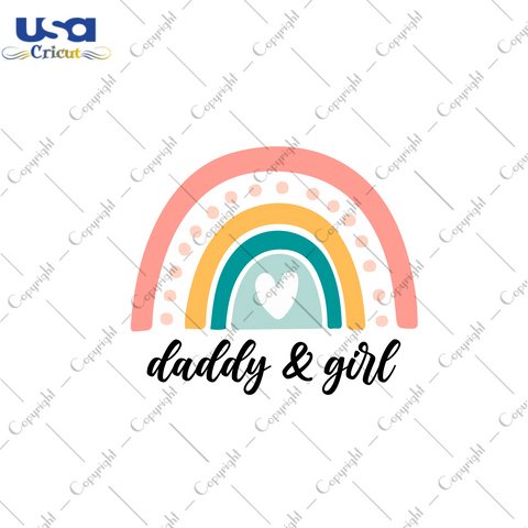 Father's Day Gift, Daddy And Girl Diy Crafts Svg Files For Cricut, Silhouette Sublimation Files