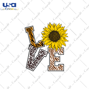 Sunflower Love Gift Idea Diy Crafts Svg Files For Cricut, Silhouette Sublimation Files