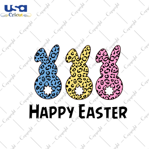 Happy Easter Day Gift, Pattern Bunnies Diy Crafts Svg Files For Cricut, Silhouette Sublimation Files