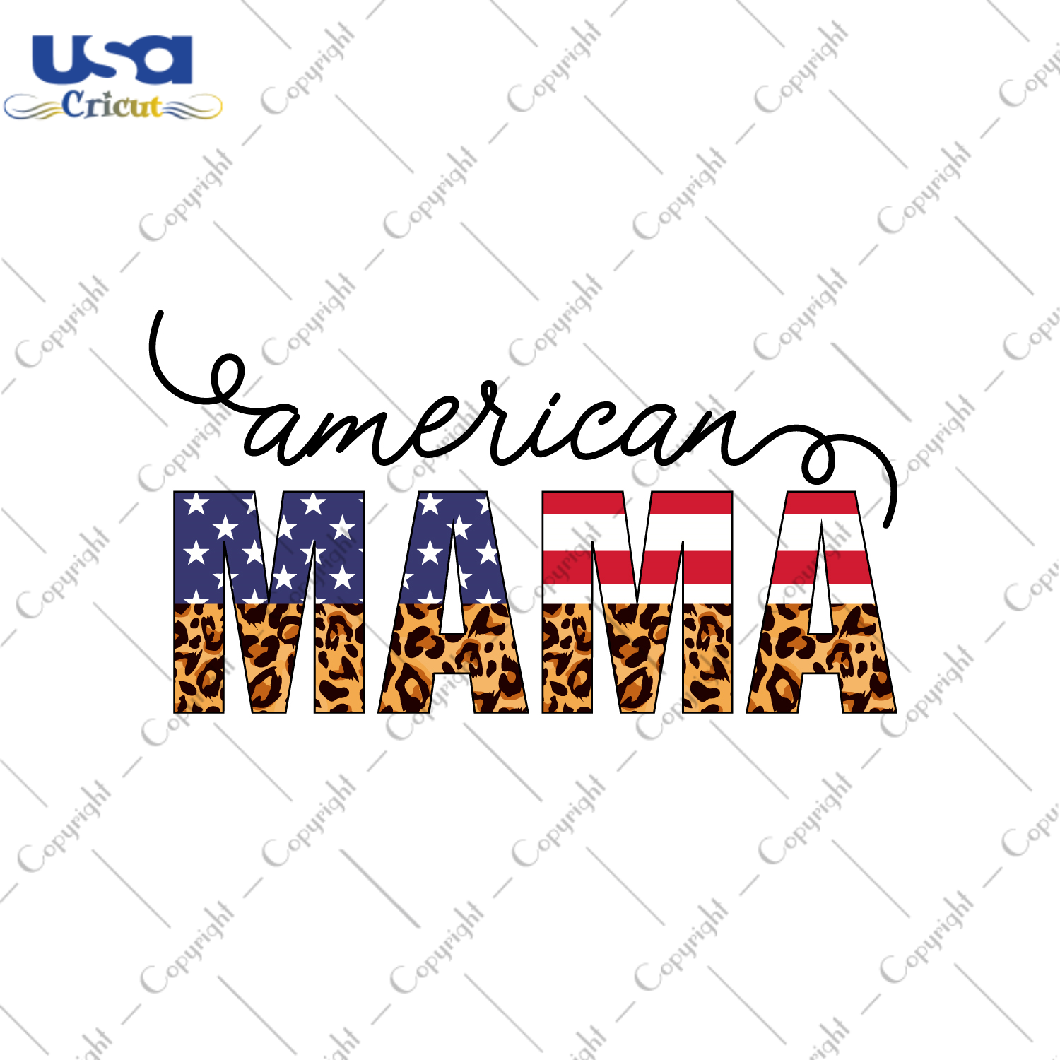 American Mama Best Gift Idea Diy Crafts Svg Files For Cricut, Silhouette Sublimation Files