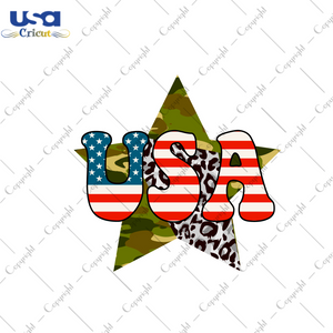 USA Leopard America Gift Diy Crafts Svg Files For Cricut, Silhouette Sublimation Files