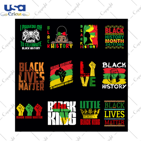 Black History Month Bundle SVG Gift Diy Crafts Svg Files For Cricut, Silhouette Sublimation Files