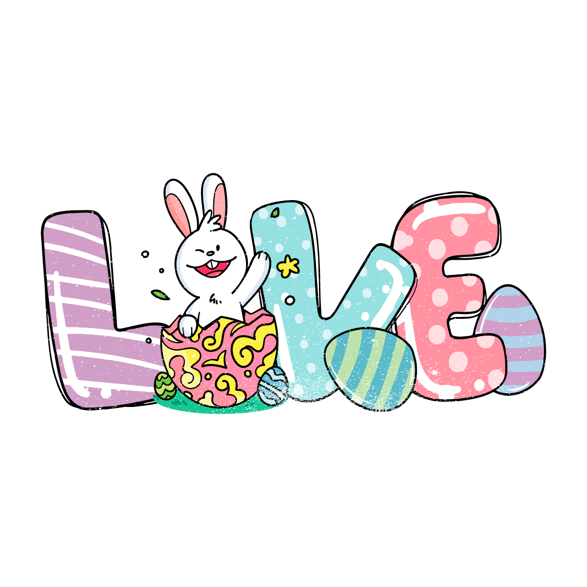 Love Bunny Svg, Easter Day Gift, He Is Risen Christian Quotes Diy Crafts Svg Files For Cricut, Silhouette Sublimation Files