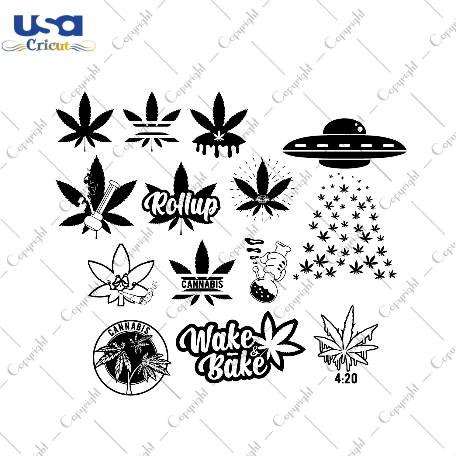 Cannabis Bundle Gift Idea Diy Crafts Svg Files For Cricut, Silhouette Sublimation Files