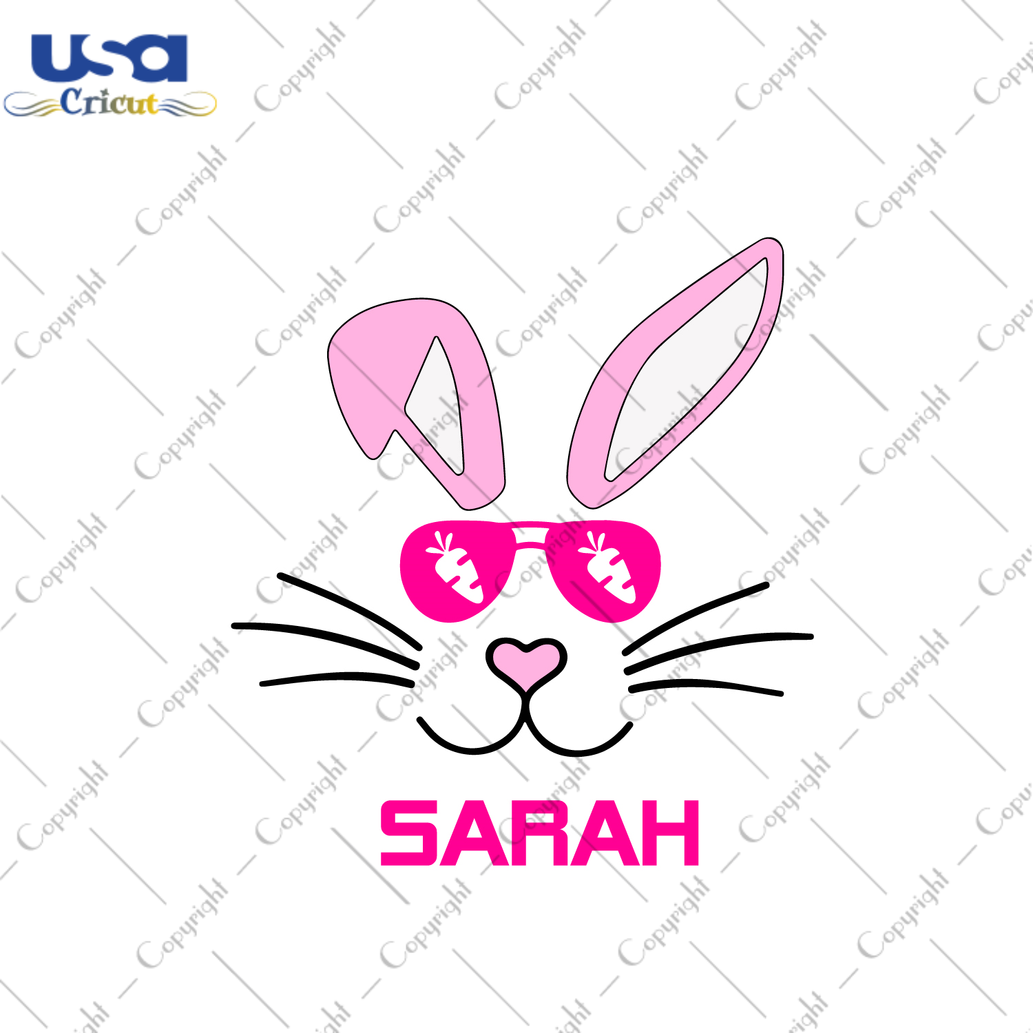 Easter Day Gift, Cool Bunny Girl Name Diy Crafts Svg Files For Cricut, Silhouette Sublimation Files