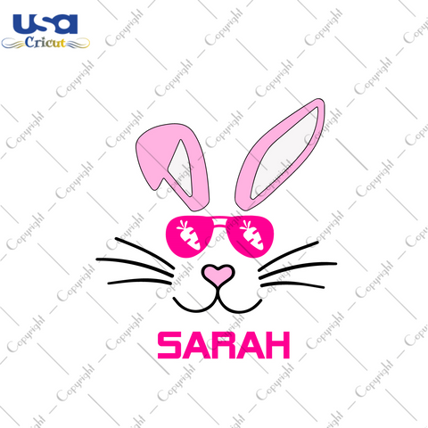 Easter Day Gift, Cool Bunny Girl Name Diy Crafts Svg Files For Cricut, Silhouette Sublimation Files