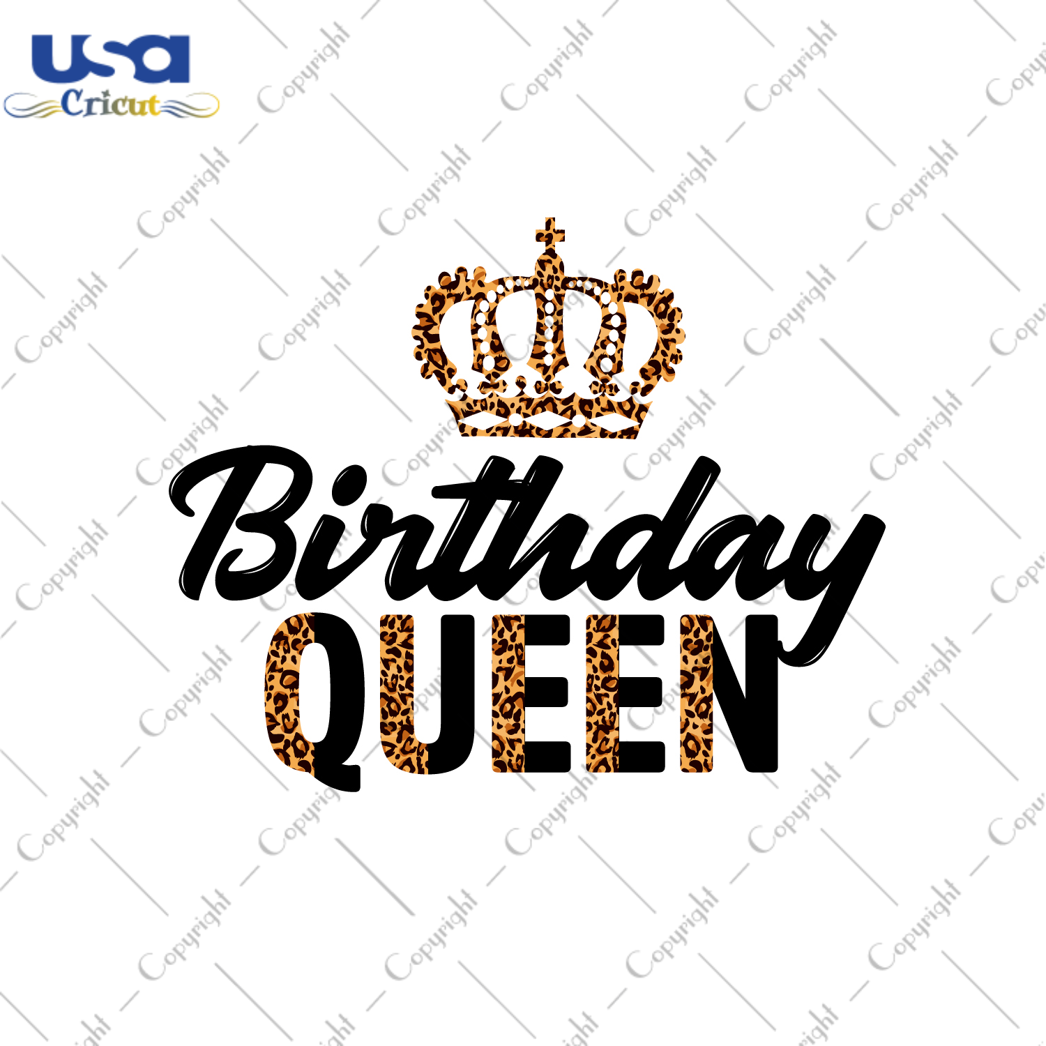 Birthday Queen Leopard Pattern Images Diy Crafts Svg Files For Cricut, Silhouette Sublimation Files