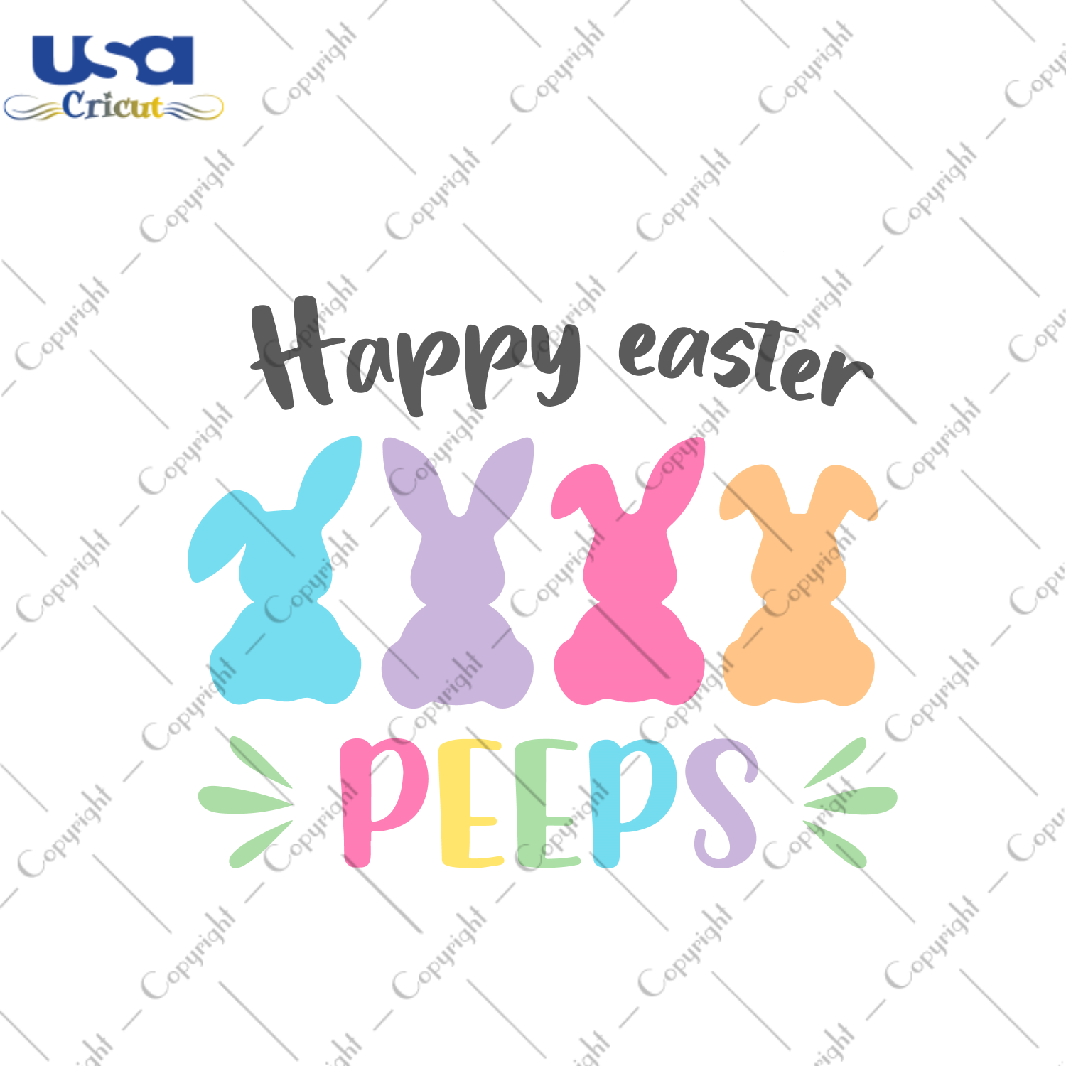 Happy Easter Peeps Gift Diy Crafts Svg Files For Cricut, Silhouette Sublimation Files