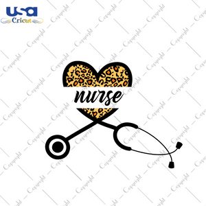 Nurse Leopard Pattern Gift Diy Crafts Svg Files For Cricut, Silhouette Sublimation Files