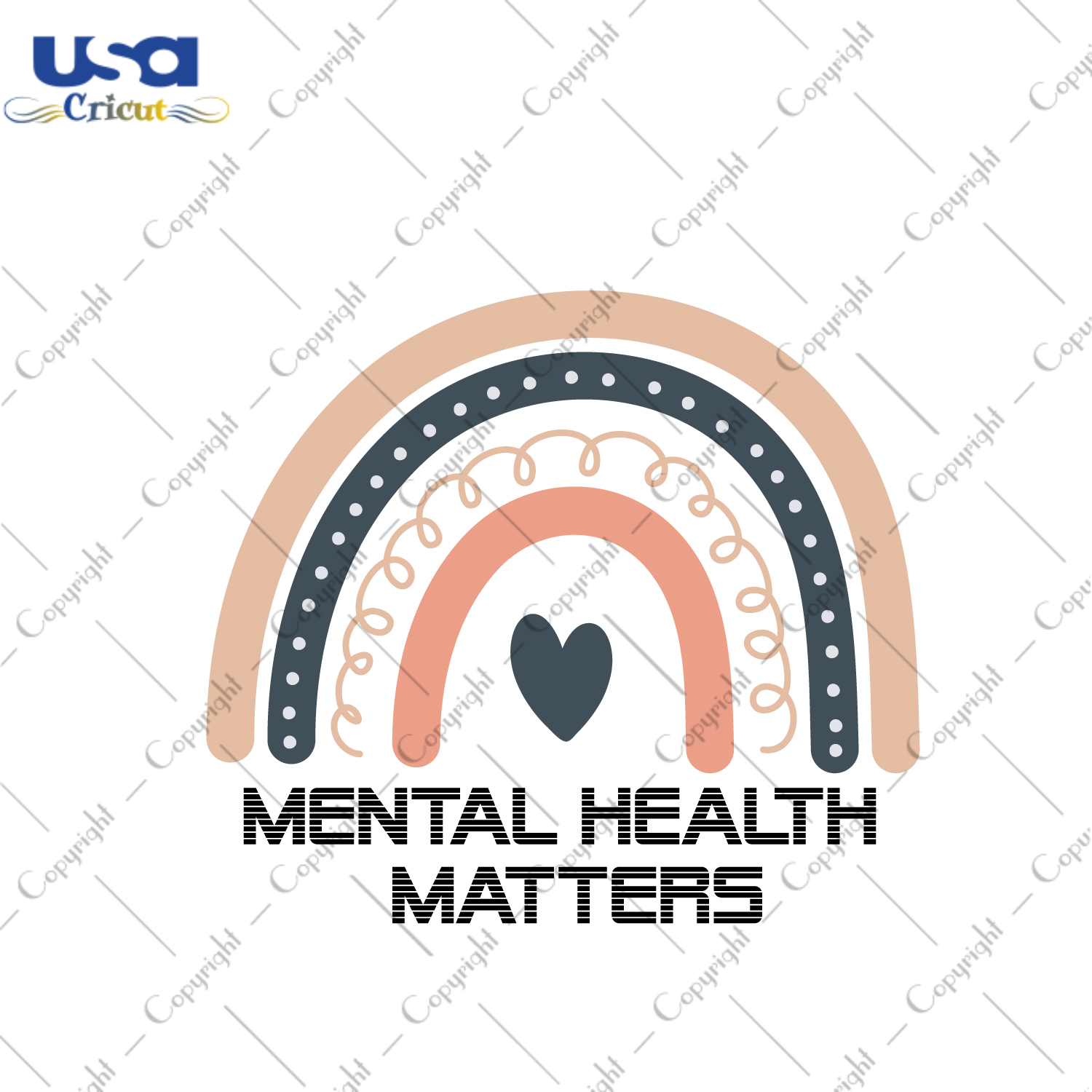 Mental Health Matters Gift, Rainbow Images Diy Crafts Svg Files For Cricut, Silhouette Sublimation Files