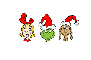 Grinch Face Smile Merry Christmas Digital Diy Crafts Svg Files For Cricut