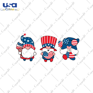 American Gnome Images Gift Diy Crafts Svg Files For Cricut, Silhouette Sublimation Files