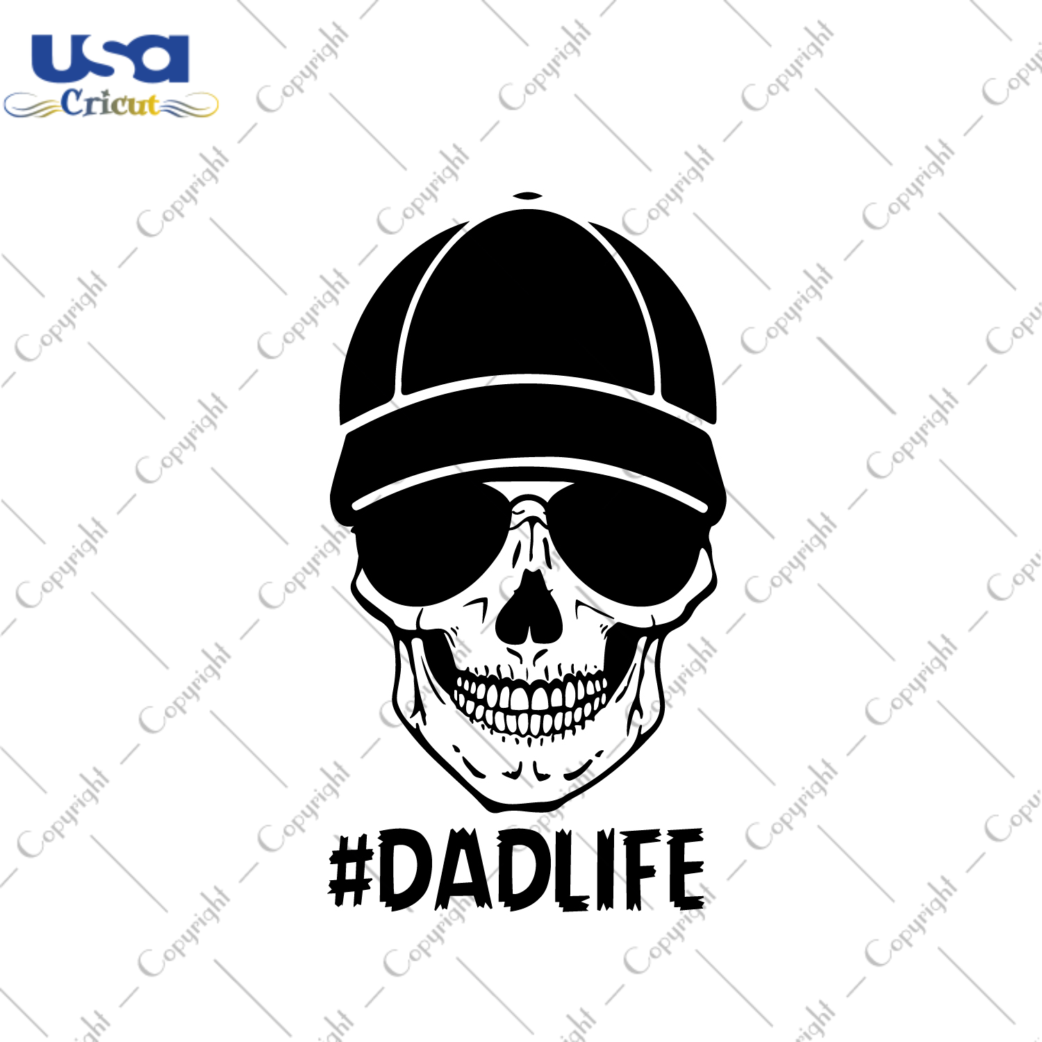 Father's Day Gift Dad Life Skull Images Diy Crafts Svg Files For Cricut, Silhouette Sublimation Files