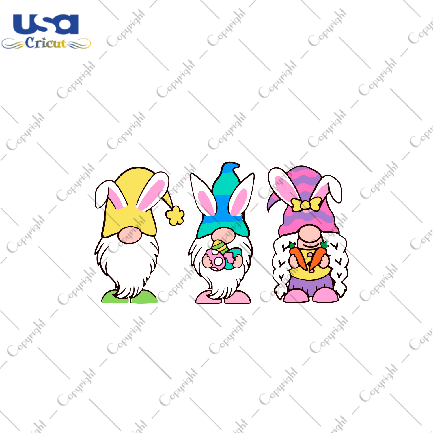 Easter Day Gnomies Gift Diy Crafts Svg Files For Cricut, Silhouette Sublimation Files