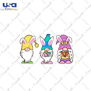 Easter Day Gnomies Gift Diy Crafts Svg Files For Cricut, Silhouette Sublimation Files