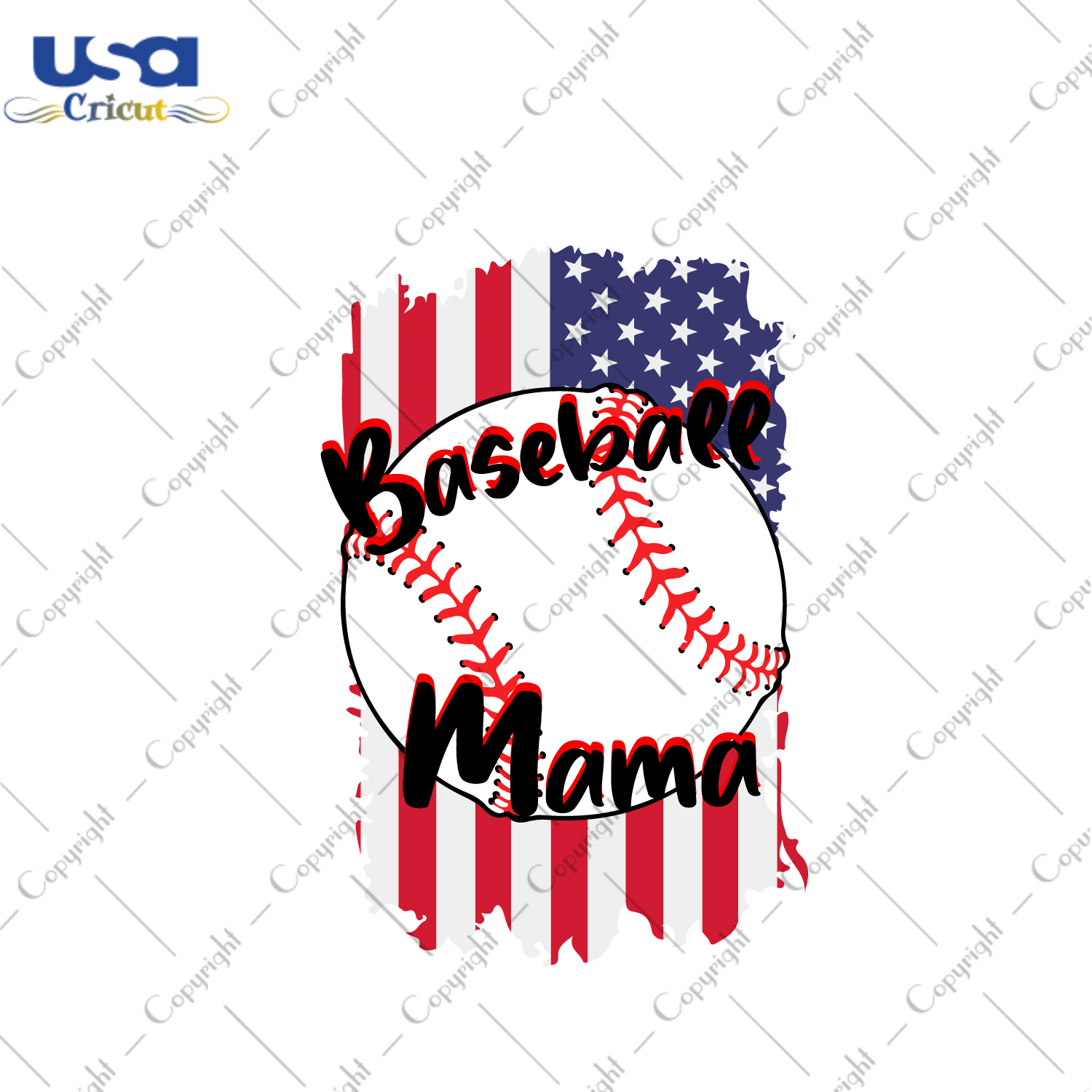 Baseball American Mama Gift Diy Crafts Svg Files For Cricut, Silhouette Sublimation Files