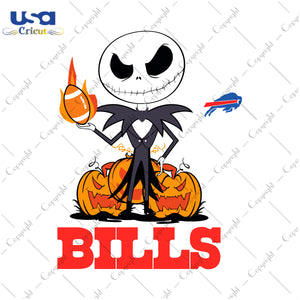 Buffalo Bills Halloween SVG, Buffalo Bills Skeleton Halloween, SVG Images Diy Crafts Svg Files For Cricut, Silhouette Sublimation Files