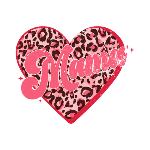 Mama Heart Leopard Mother's Day Quotes Gift Diy Crafts Svg Files For Cricut, Silhouette Sublimation Files