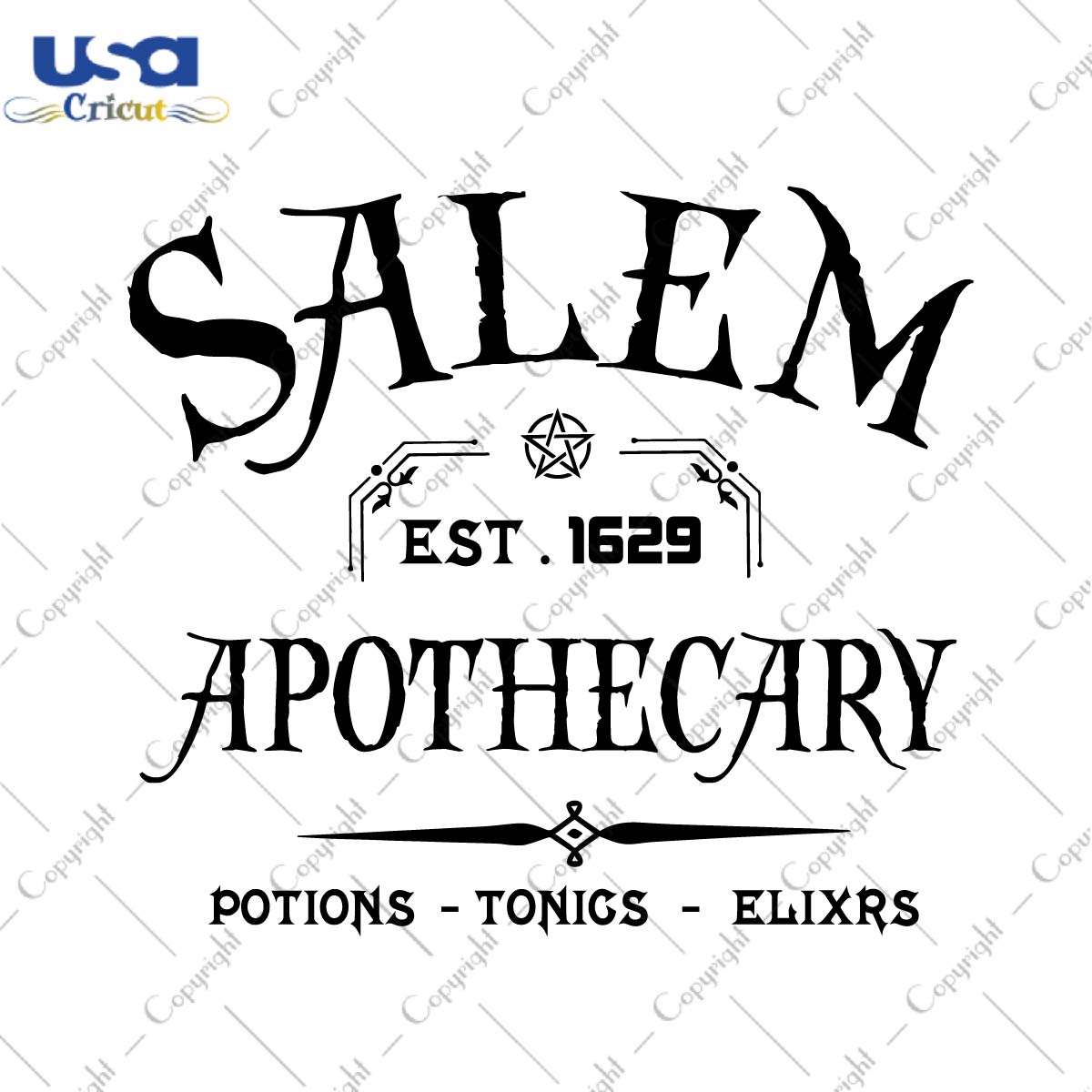 Salem est 1629 apothecary Trending Gift Diy Crafts Svg Files For Cricut, Silhouette Sublimation Files