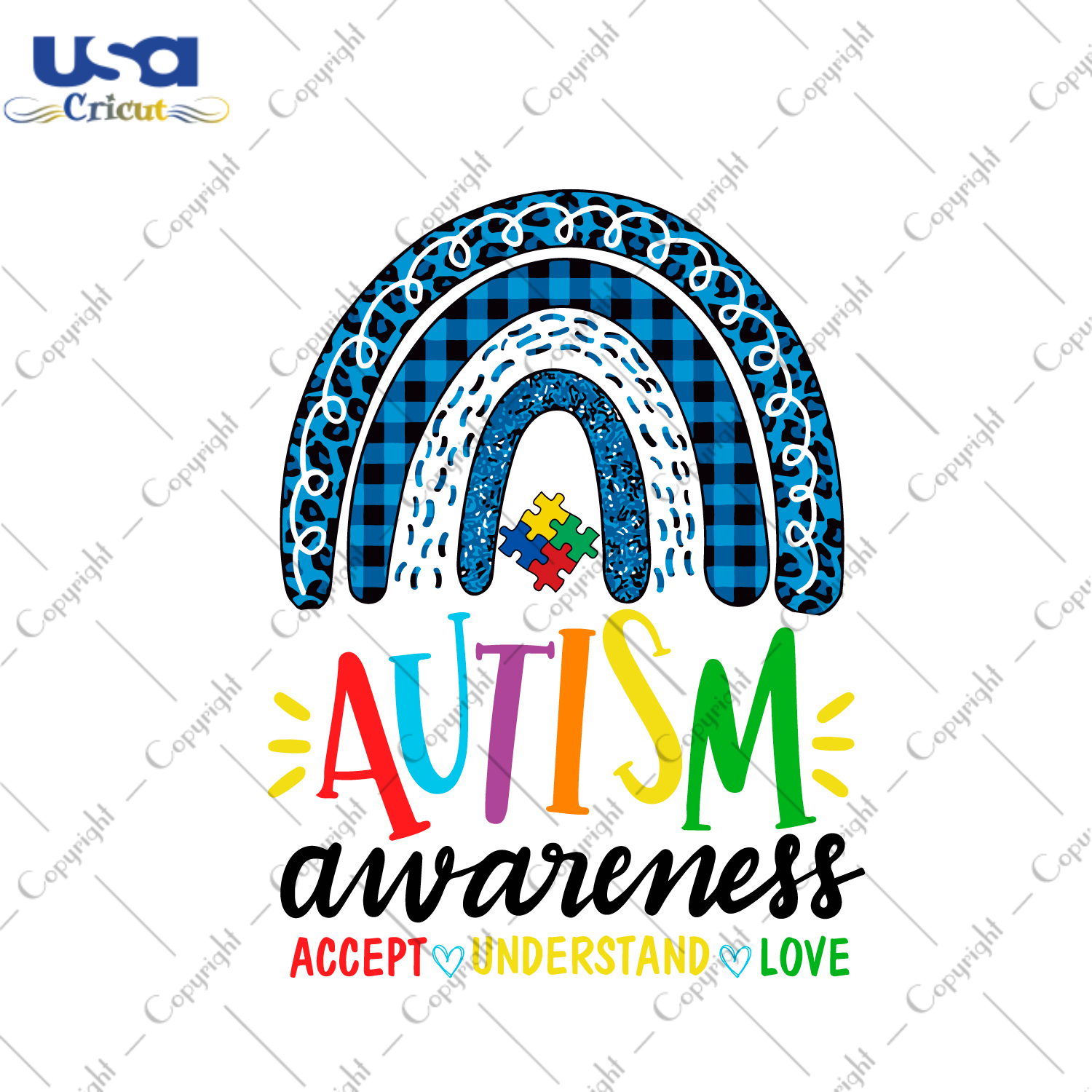 Autism Awareness Accept Understand Love Gift Diy Crafts Svg Files For Cricut, Silhouette Sublimation Files