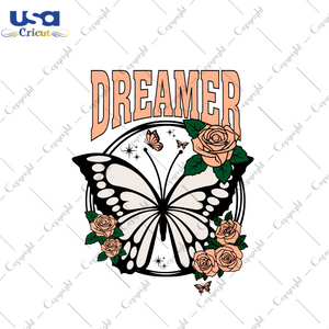 Butterfly Dreamer Boho Gift Diy Crafts Svg Files For Cricut, Silhouette Sublimation Files