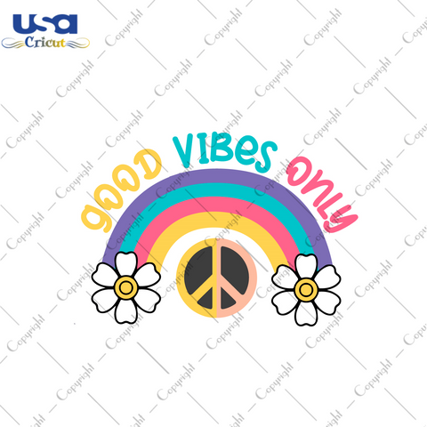 Good Vibes Only Boho Gift Diy Crafts Svg Files For Cricut, Silhouette Sublimation Files